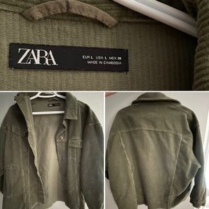 Army Green oversized Zara Jacket
